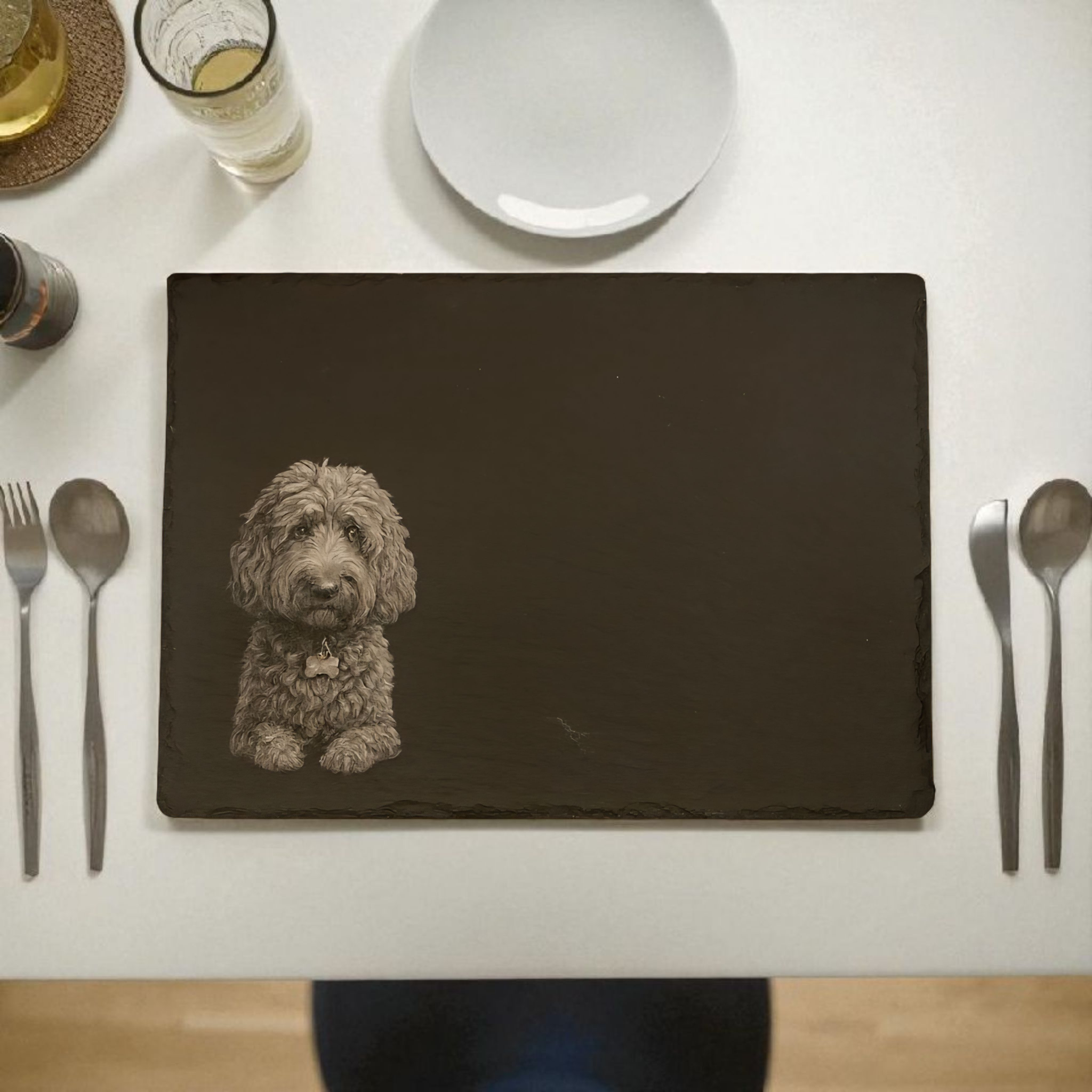 Personalised Placemat & Coaster – Puppy/ Dog design