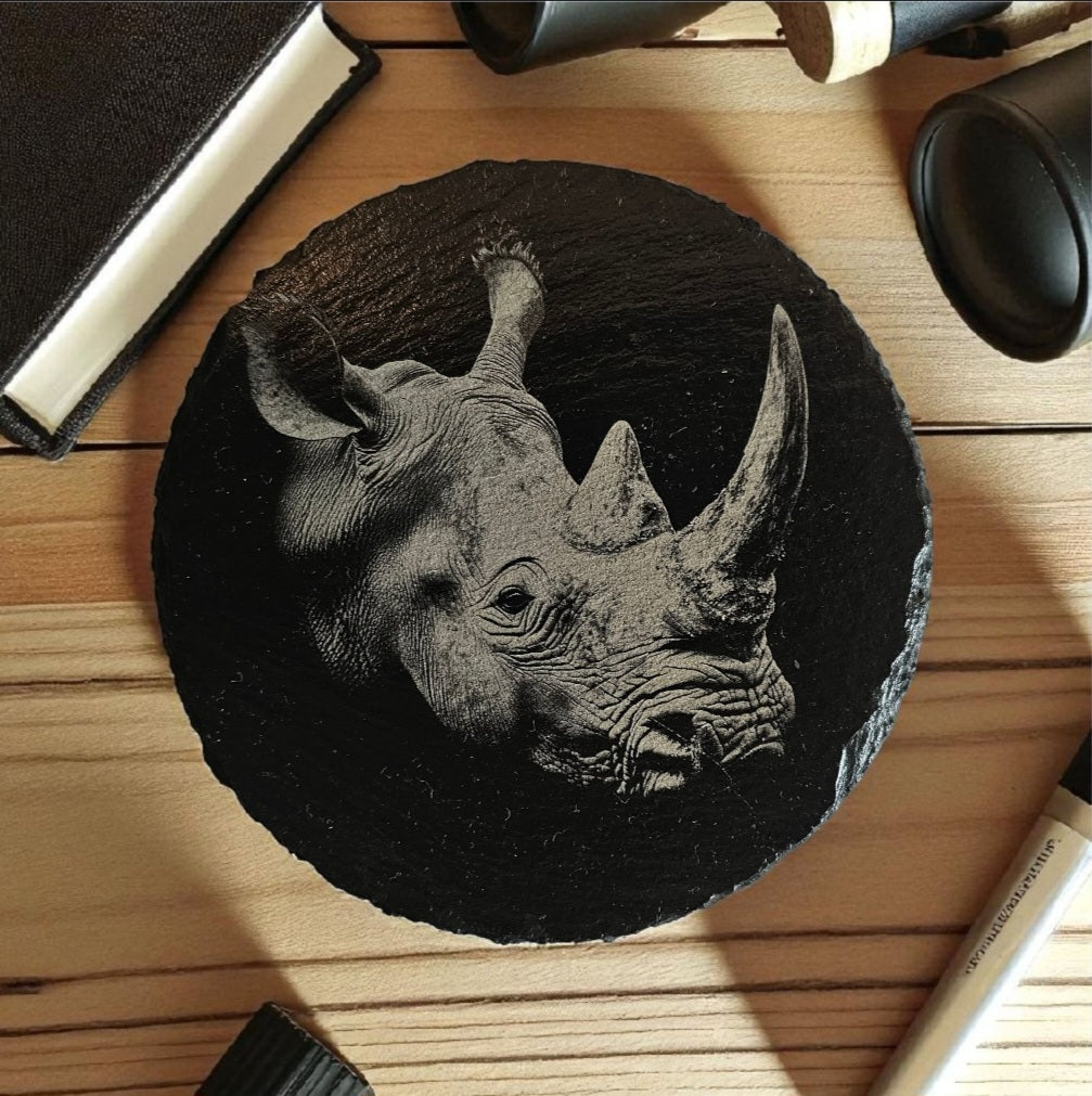 Slate Coaster Set of 4 – Safari Animal Design