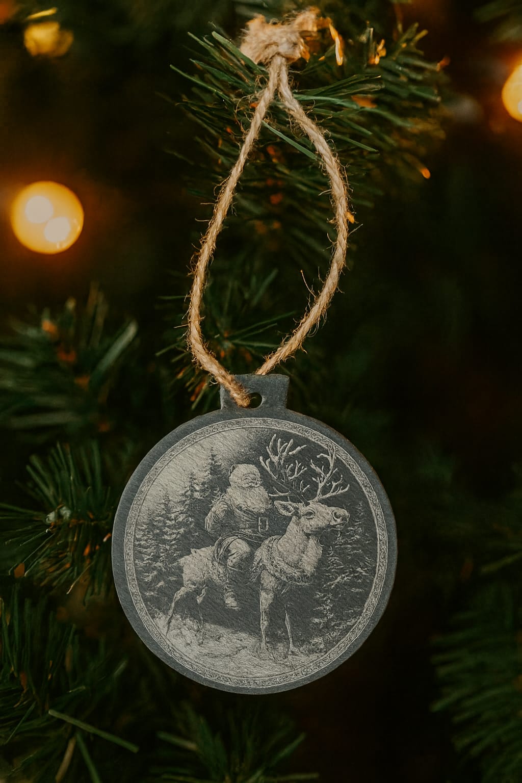 Slate Christmas Baubles