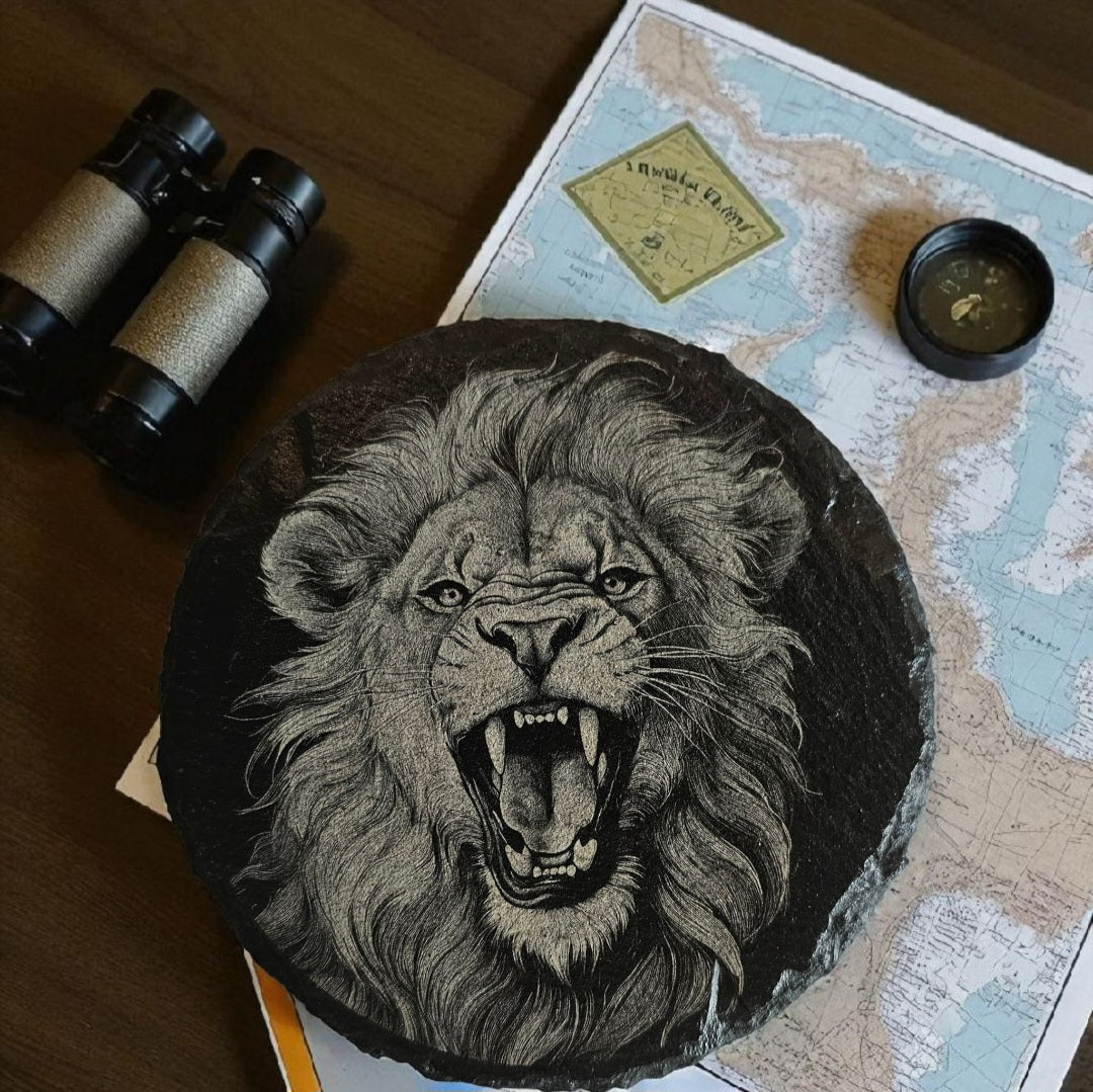 Slate Coaster Set of 4 – Safari Animal Design